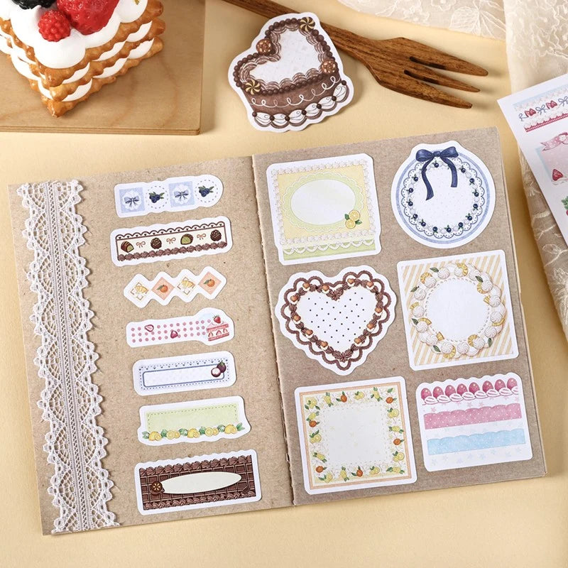Creamy Flower Isle Die-Cut Sticker Book