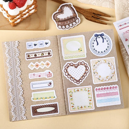 Creamy Flower Isle Die-Cut Sticker Book