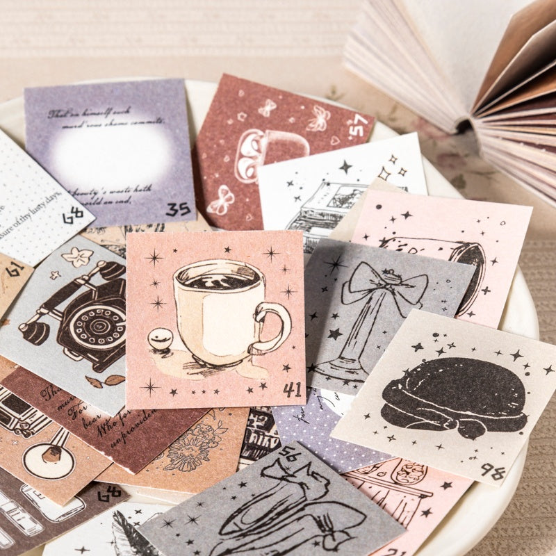 Exquisite Girl 100 Days Punch Card Scrapbook Paper 100Pcs Material Paper