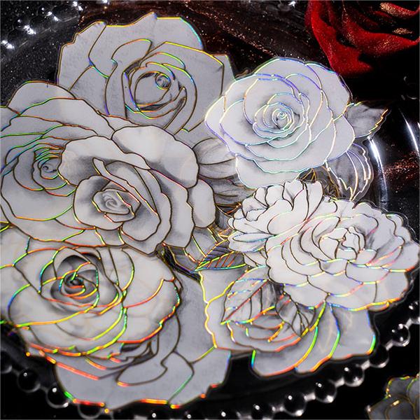 Gilded Floral PET Sticker Tape