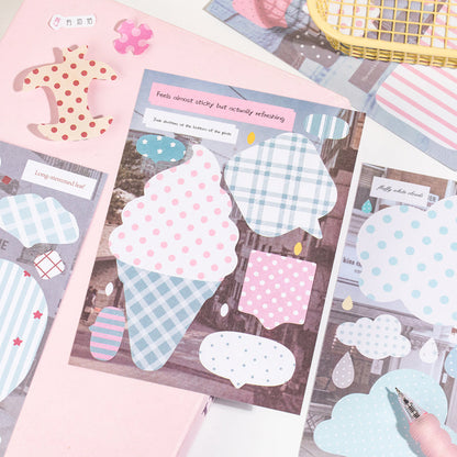 Dripping Fragments Series Sticker Book featuring book designs for journaling, scrapbooking and collage