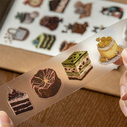 Leisure Moments Series Die Cutting PET Tape featuring leisure designs for journaling, scrapbooking and collage