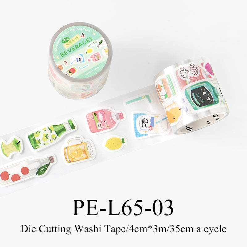 Many Small Items Series Die Cutting Washi Tape