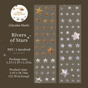 Lucky Starry Rain Series Die Cutting PET Tape