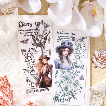 Flower language poetic Sticker