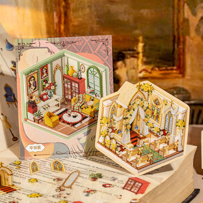 Mini Landscape Series 3D Sticker Book featuring book designs for journaling, scrapbooking and collage