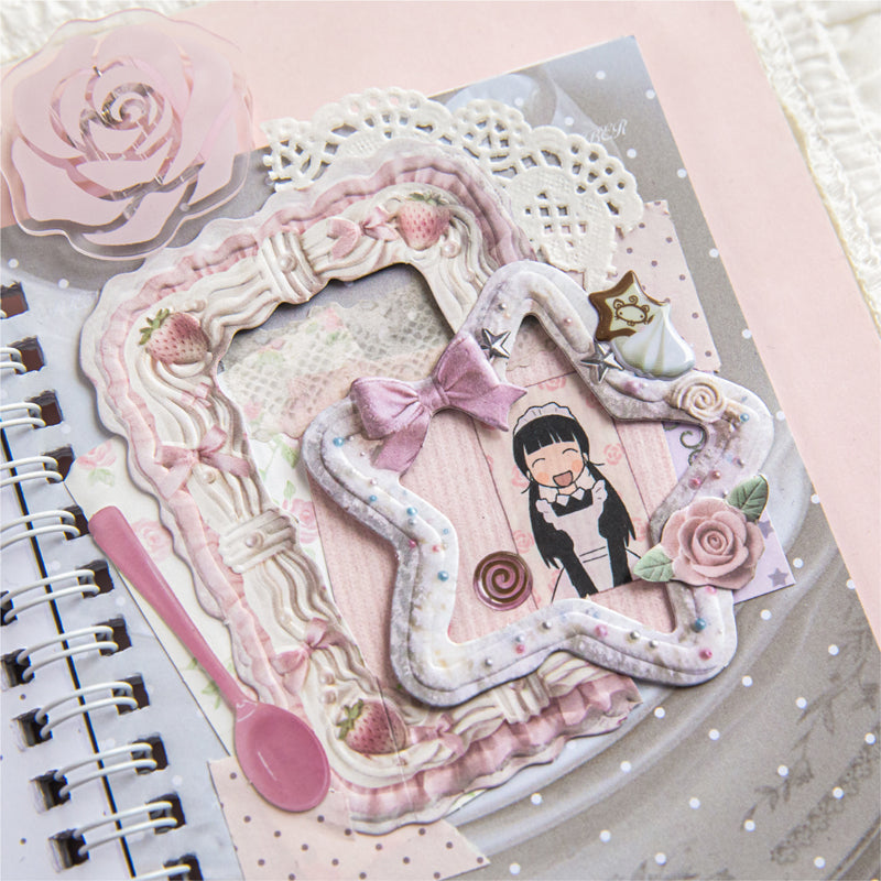 Cream Dream Series Sticker featuring dream, and cream designs for journaling, scrapbooking and collage