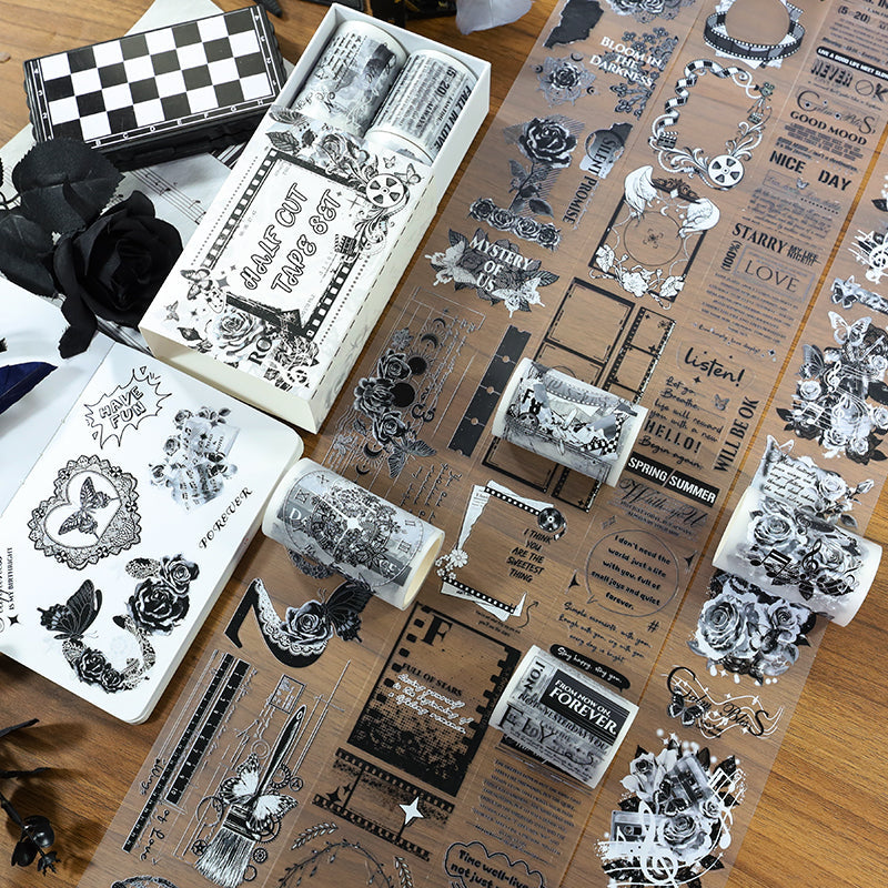 Patterned Vintage Tape Set featuring vintage designs for journaling, scrapbooking and collage