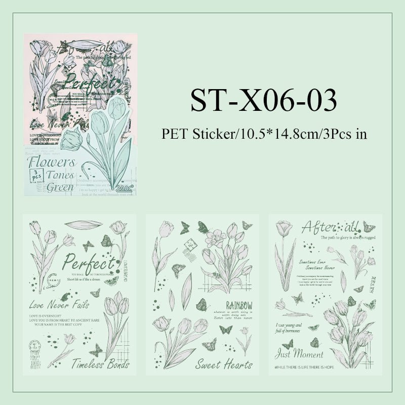 Flower language poetic Sticker