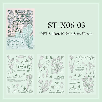 Flower language poetic Sticker