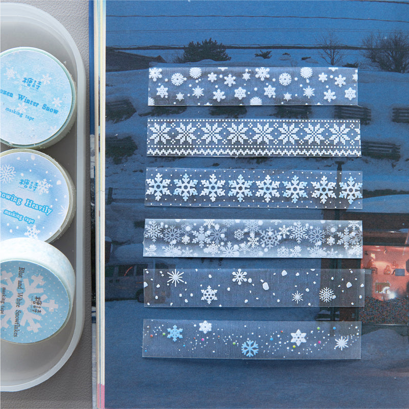 Winter Sonata Series Flash PET Tape for journaling, scrapbooking and collage