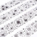 4cm*100cm In the sea of flowers Die Cutting PET Tape
