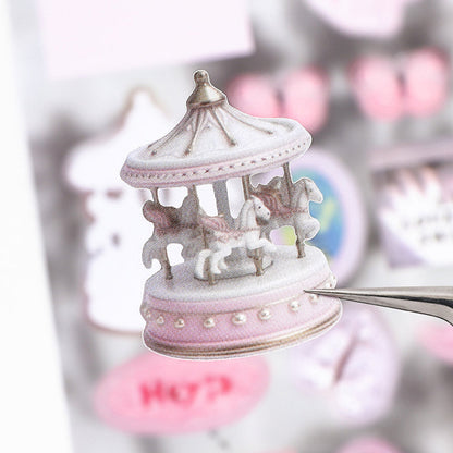 My Ideal Home Series Sticker Book featuring book, and home designs for journaling, scrapbooking and collage