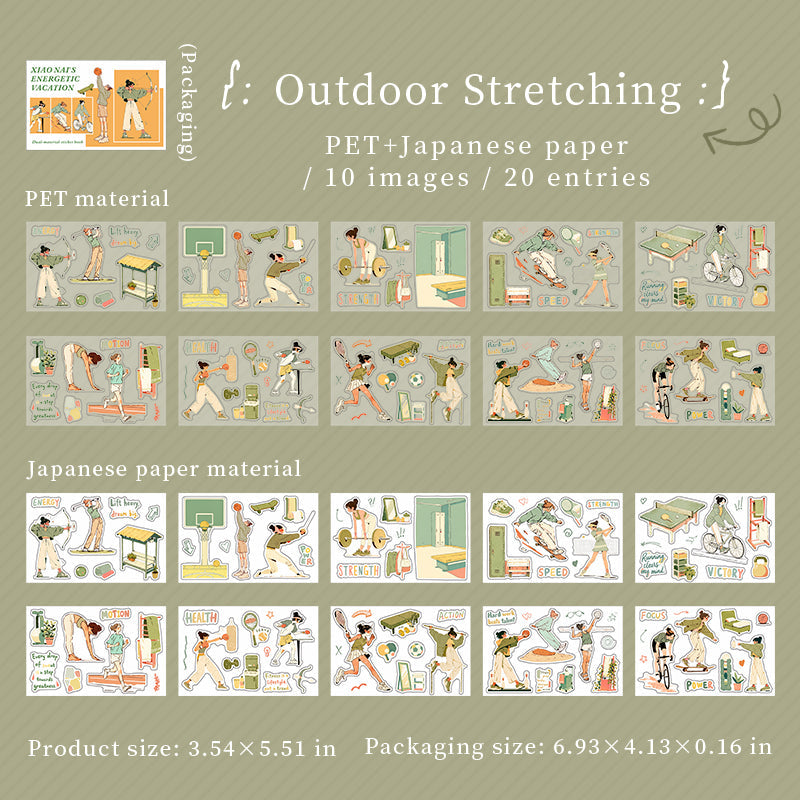 Energizing Vacation Series Sticker Book