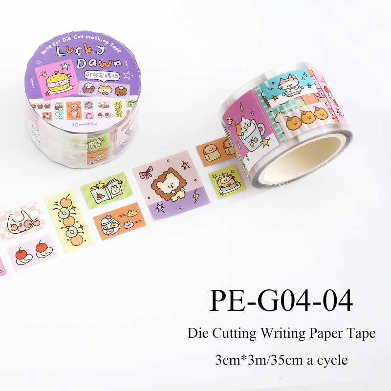 Daydream Diary Series Die Cutting Writing Paper Tape