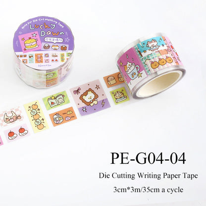 Daydream Diary Series Die Cutting Writing Paper Tape