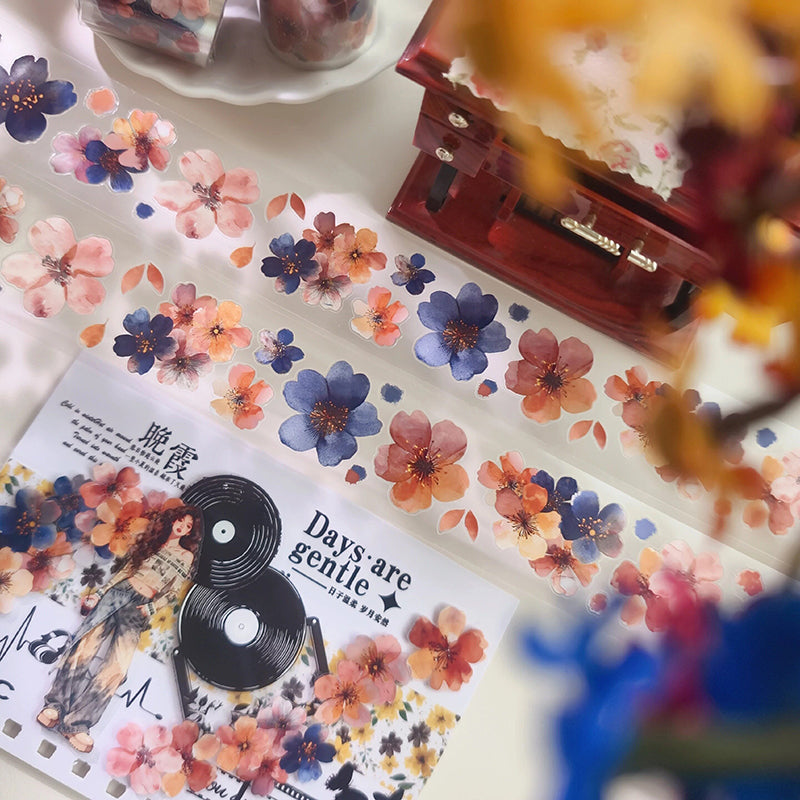 4cm*60cm Mysterious Fragrance Die Cutting PET Tape for journaling, scrapbooking and collage