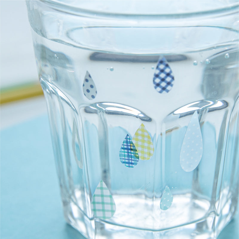 Rainy Season Series Die Cutting PET Tape featuring sea, and rain designs for journaling, scrapbooking and collage
