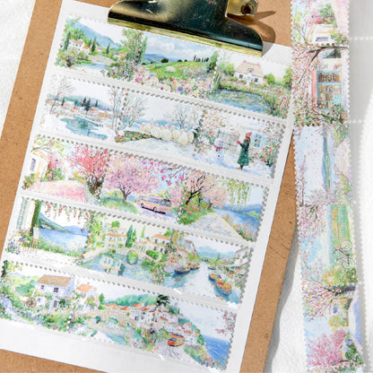 Natural Stamp Series Flash Synthetic Paper Tape for journaling, scrapbooking and collage