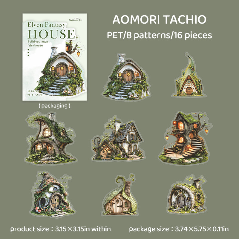 Elven Fantasy House Series Sticker