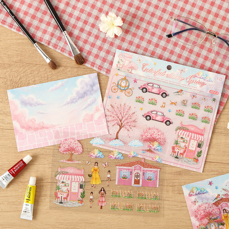 Flower Path Fantasy Journey Sticker Book