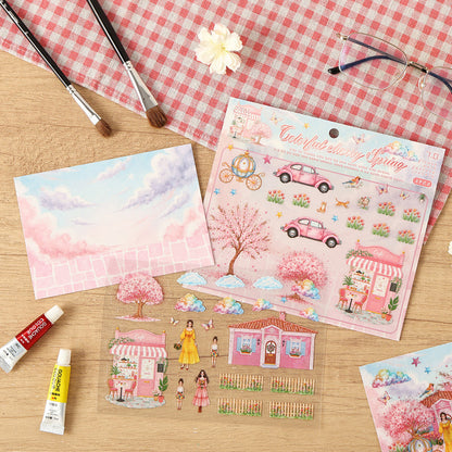 Flower Path Fantasy Journey Sticker Book