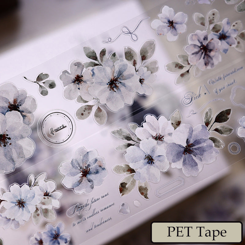 5.5cm*150cm Luxuriant Branches Die Cutting Washi/PET Tape