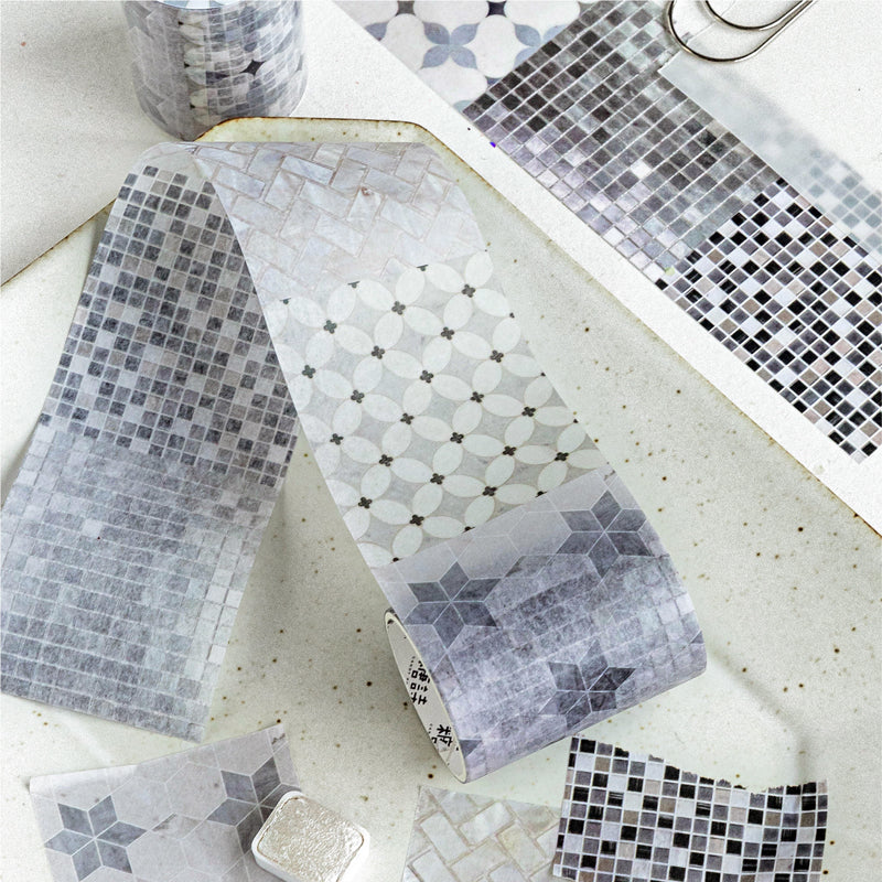 Lijiu Color Brick Series Washi Tape featuring color designs for journaling, scrapbooking and collage