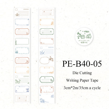 Sweetheart Imprint Series Die Cutting Writing Paper Tape