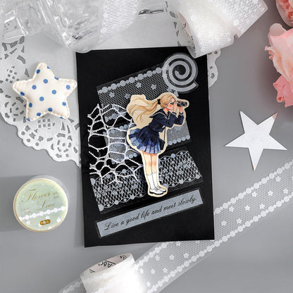 Lace Markings Series Flash Sand PET Tape