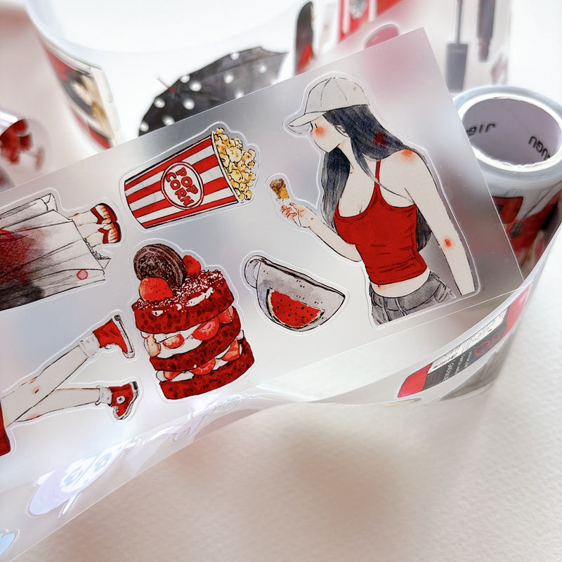 6cm*166cm Mofei Die Cutting Washi/PET/Fog PET Tape