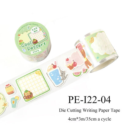 Vitality Life Handbook Series Die Cutting Writing Paper Tape