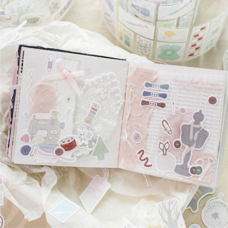 Collection of Stars Series Die Cutting Synthetic Paper Tape featuring star designs for journaling, scrapbooking and collage