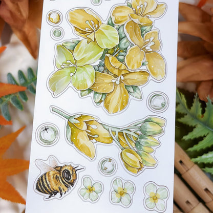 5cm*100cm Flower Insect Die Cutting Washi/Synthetic Paper/Shell Light PET Tape featuring flower, and light designs for journaling, scrapbooking and collage