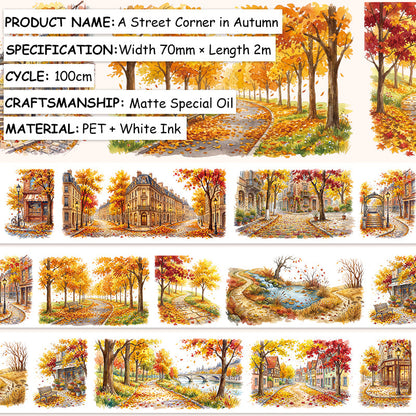 Autumn Street Corner Fog PET Tape