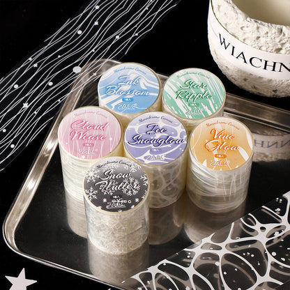 Cloud wisps Series PET Tape featuring cloud designs for journaling, scrapbooking and collage