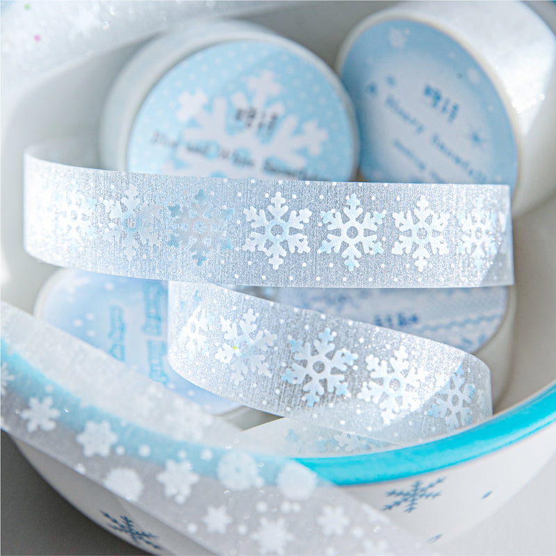 Winter Sonata Series Flash PET Tape for journaling, scrapbooking and collage