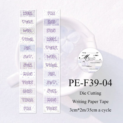 Picnic Day Memorandum Series Die Cutting Writing Paper Tape