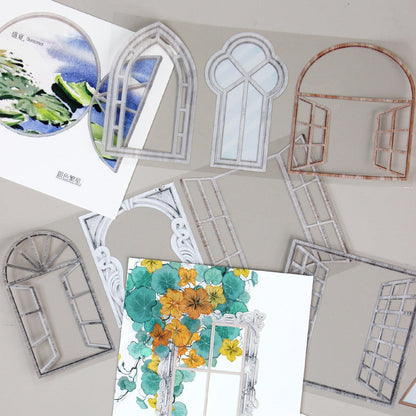 8cm*133cm Outside Window PET Tape featuring wind designs for journaling, scrapbooking and collage