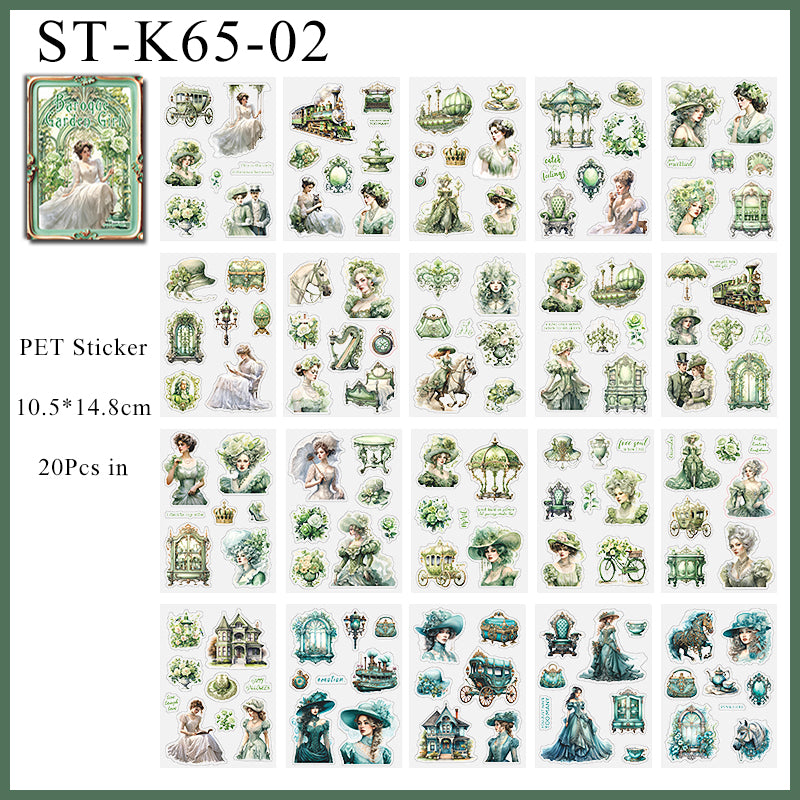 Baroque Garden Girl Sticker Book