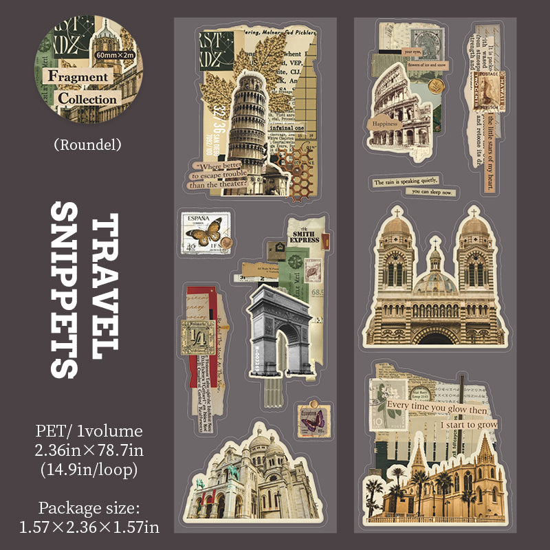 Fragment Collection Series Die Cutting PET Tape