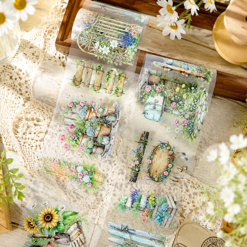 Small Courtyard Flower Hedges PET Tape