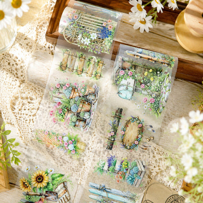 Small Courtyard Flower Hedges PET Tape