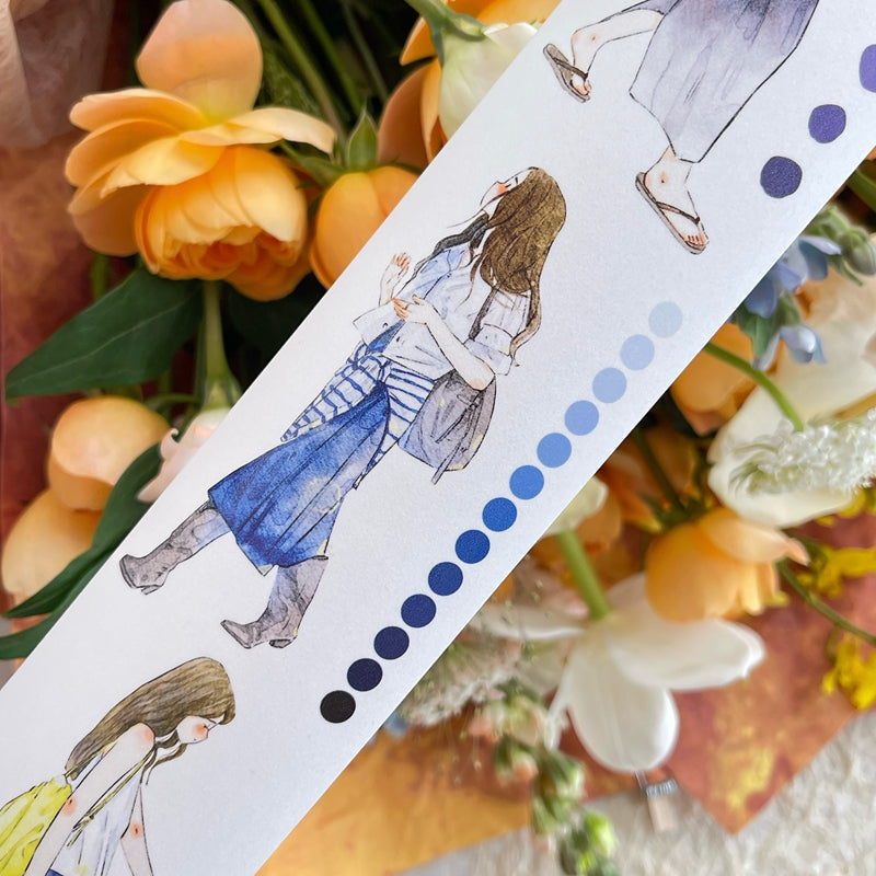 Whole Roll 6cm*10m Congcong Die Cutting Washi/PET/Fog PET Tape for journaling, scrapbooking and collage