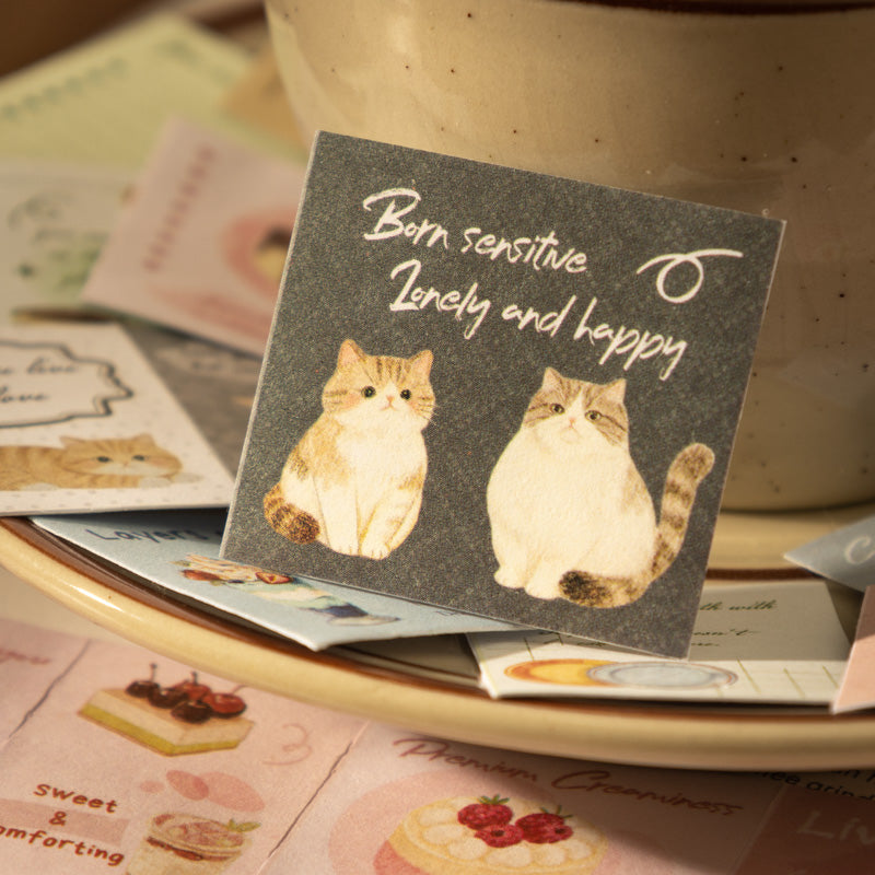 Soft Afternoon Series Die Cutting Writing Paper Tape for journaling, scrapbooking and collage