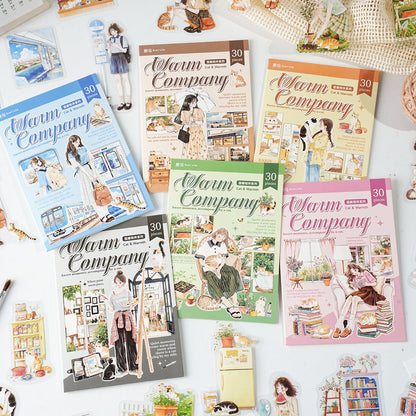 Warm Companions Series Sticker for journaling, scrapbooking and collage