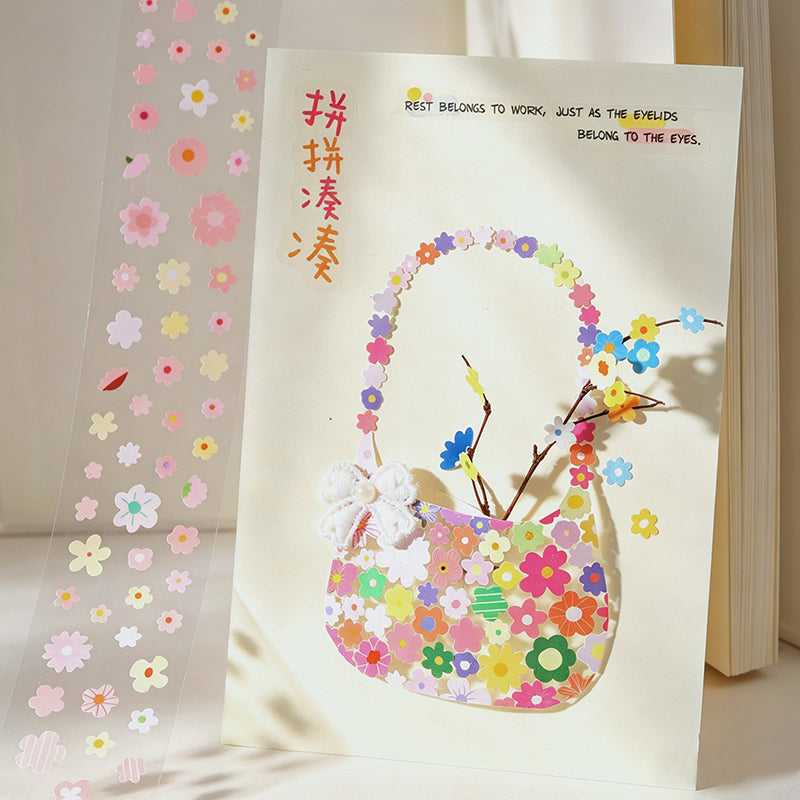 Mihua Collection Series Die Cutting Synthetic Paper Tape for journaling, scrapbooking and collage