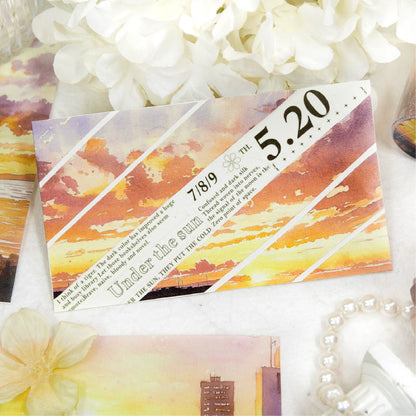 Letter of Scenic Series Washi Tape featuring letter designs for journaling, scrapbooking and collage