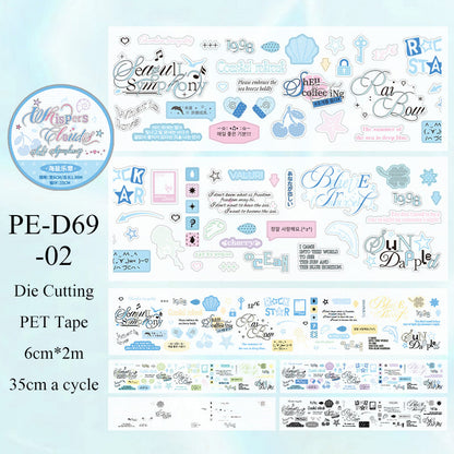 Whispering Among the Clouds Series Die Cutting PET Tape