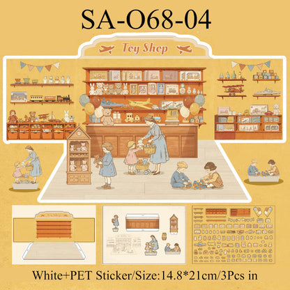 Old Dreams French Style Store Series 3D Sticker